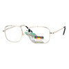 SA106 Rectangular Metal Frame Multi 3 Focus Progressive Reading Glasses