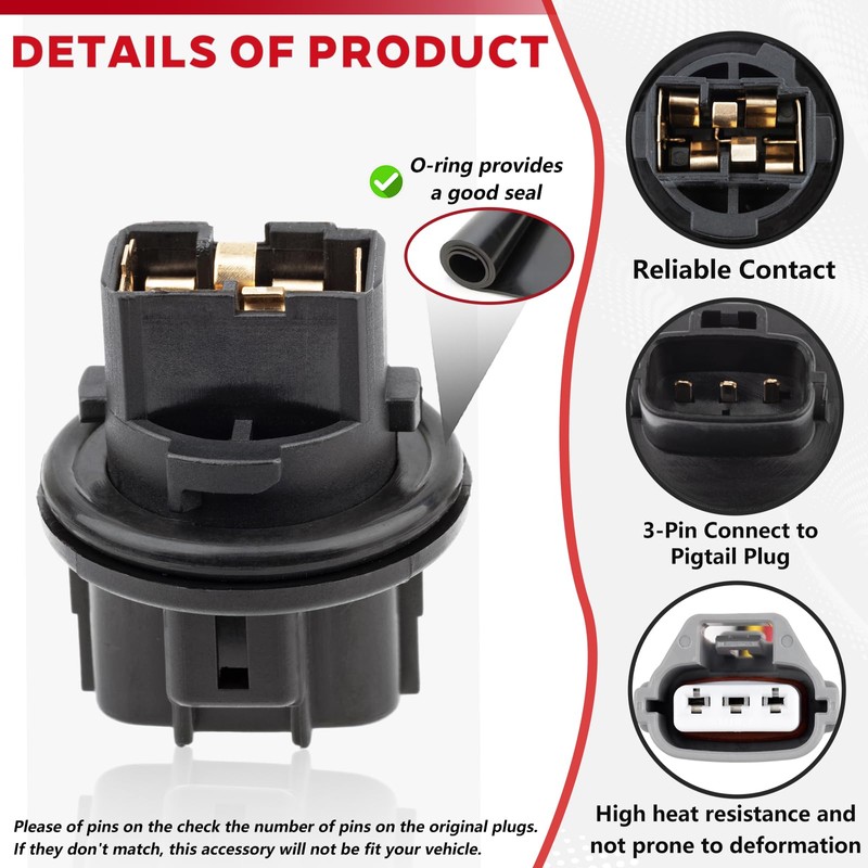 Front Turn Signal Light Socket Fit for Toyota Avalon Camry