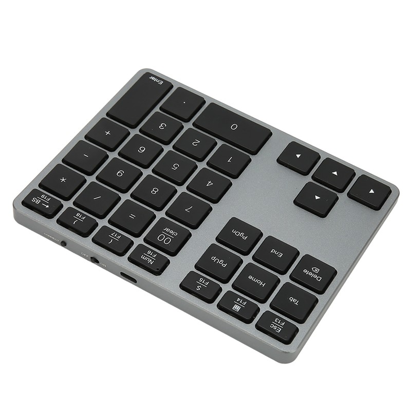Wireless Number Pad 35 Keys Scissor Switch BT5.0 Aluminium Alloy