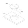 Caravan / Motorhome Sink Stainless Steel Round 260 mm, Depth