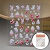 Christmas Embossed Object II Nail Sticker 5D0271 / 크리스마스 엠보 오브제II 네일스티커 5D0271