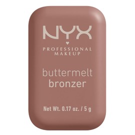 NYX Professional Makeup Buttermelt Bronzer, bronceador cremoso en polvo con alta pigmentación, fórmula vegana, acabado natural con duración hasta por 12H, 5g – Tono All Butta’d Up (Claro medio cálido)