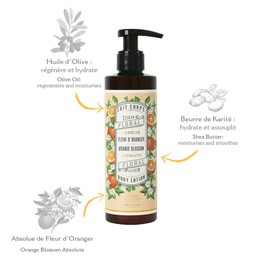 Panier des Sens Panier des Sens C Orange Blossom Body Lotion for Dry Skin - Hydrating Body Cream for Women - Fluid Body Moisturizer with Shea Butter & Olive Oil - 96% Natural Ingredients Body Care - 8.45 Floz