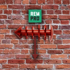 Rempro 200 x Terracotta DPC Damp Proofing Injection Wall Plugs | Universal 10mm-12mm Holes | Prevent Leakage of Cream