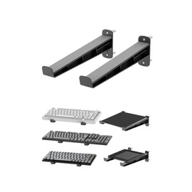 NOTMBESTM Universal Wall Mount Storage Organizer for Keyboard, (Black)