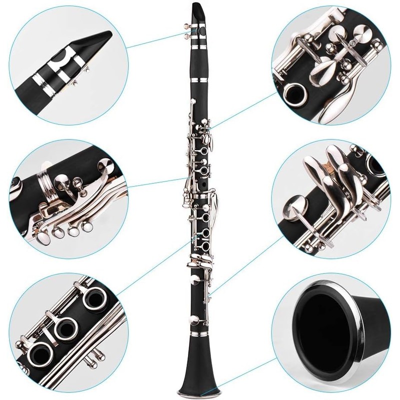 Roberee Clarinet Model 16 cm Mini Clarinet Model Musical Instrument