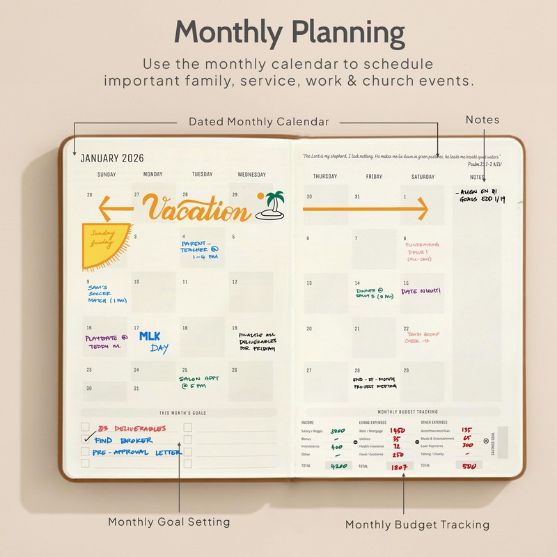 2026 Christian Planner & Prayer Journal | Strengthen Your Relationship