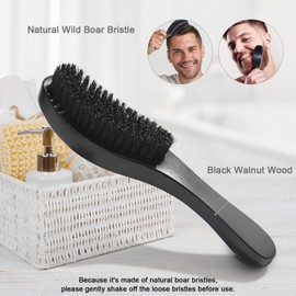 DUAIU Pack of 5 Men's Styling Comb Set, Hair Brush Men, Boar Bristle Brush, Soft Boar Hair Brush, Beard Comb Men, Ventilated Hair Brush, Comb Coarse, Texture Comb for Blow-Drying, Detangling, Styling