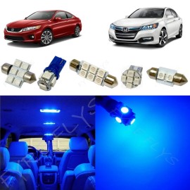 FYRE FLYS 14x Blue LED lights interior package kit for 2013-2018 Honda Accord + Tool HA2B