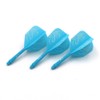 CUESOUL Integrated Dart Shaft and Flights Blue with Pattern Design