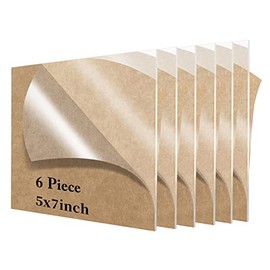 6 piezas de hojas acrílicas en blanco de 5x7, hojas acrílicas de 1/8 de pulgada de grosor perfectas para números de mesa de boda, letreros acrílicos para mesa, grabado, caligrafía y pintura..