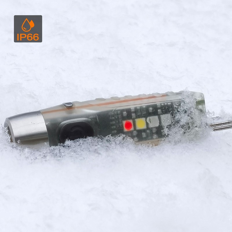 TUNENGE S12Plus Keychain Flashlight，610 High Lumen EDC Pocket Flashlight,USB C