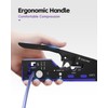 VCELINK RJ45 Crimp Tool, All-In-One Ethernet Crimper for CAT7/CAT6A/CAT6/CAT5E/CAT5, No