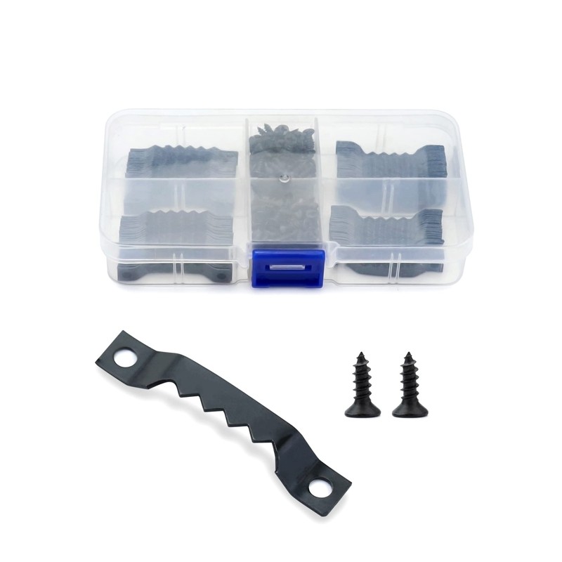 QWORK® 300 Set Picture Hooks with Screws , Sawtooth Picture