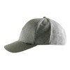 Djinns Heather Plate Truefit 6p Curved Snapback Cap, heather grey,