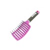 UltimateBrush Pink Hair Brush Anti Static Curved Vented Styling Detangling