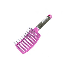 UltimateBrush Pink Hair Brush Anti Static Curved Vented Styling Detangling Massage Brushes