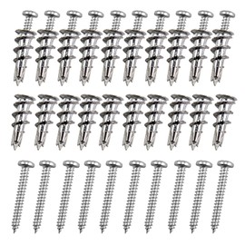 20 Pcs Plasterboard Fixings Heavy Duty, Plasterboard Fixings Dry Wall Anchor, Superior Tight Grip & Strong Hold, Self Drill Drywall Fixings Set for Composite Boards Stone Concrete Ceiling