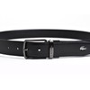 Lacoste LB80090 Men's Cow Leather Reversible Business Belt, Black