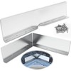 2 PCS Gutter Valley Splash Guards,Rain Gutter Valley Roofing Gutter