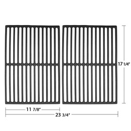 Hongso 7526 17.25" Cast Iron Grill Grates for Weber Spirit 300 Series, Spirit 700, Genesis 1000 – 5000, Genesis Silver B/C, Genesis Gold B/C, Genesis Platinum B/C, 7526 7527 7525 65619 65906, PCG526