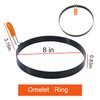 Large 2 Packs 8" Omelette Ring for Griddle,Stainless Steel 8