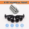 weideer 100pcs #8 Self Tapping Screws for matal,410 Stainless Steel