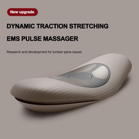 AociSuki Back Massager for Father Day Gifts - Deep Tissue Relaxation, Lumbar Traction Massager with Heat, Dynamic Airbag Back Stretching, Adjustable Vibration Massage, Ultimate Comfort, Brown