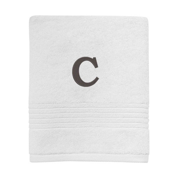 Avanti Linens - Monogram Embroided Hand Towel, 100% Cotton Bathroom