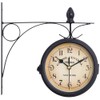 UPstore Retro Double Sided Wall Clock, Fashionable, Popular, Modern, Interior,