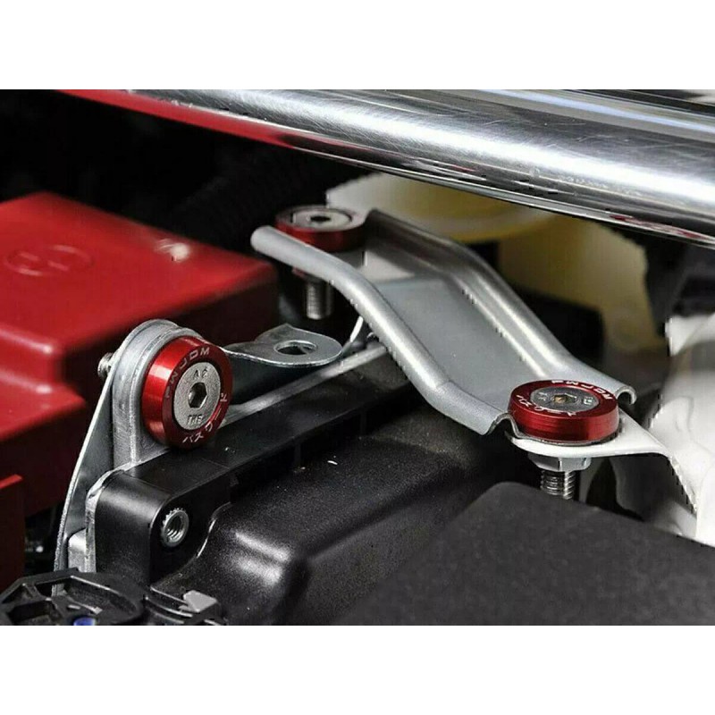Geartronics 40PC JDM Billet Aluminum Fender Bumper Washer Bolt Engine