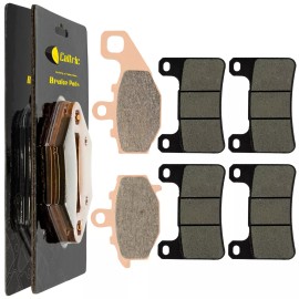 Caltric Front And Rear Brake Pads for Kawasaki ZR1000 Z1000 Abs 2010-2016
