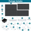 Daanxw 158PCS Metal Pegboard Kit with Hooks for Wall Garage