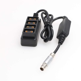 SZRMCC Fischer 3 Pin RS of ARRI Alexa Camera 12V Regulated Power Out to 4 Female D-tap Splitter P tap Splitter Cable