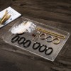 Sooyee Clear Acrylic Tray Decorative,16" x 12" Plastic Serving Trays