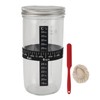 Sourdough Bread Starter Kit 34oz Glass Jar with Lid Date