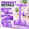 6-Tube Resistance Band Pedal Puller for Home Workouts – Elastic