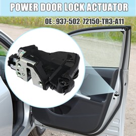 X AUTOHAUX Power Door Lock Latch Actuator Front Left Hand for Honda Civic 12-14 for ACURA MDX RDX 13-18 Replace OEM 937-502 72150-TR3-A11