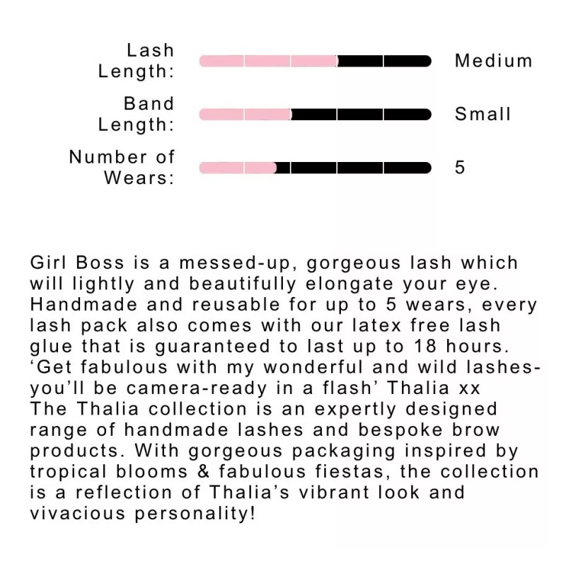 Eylure Thalía Pestañas Postizas Girl Boss· Reusables Ligeras