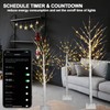 3PACK Lighted Birch Tree 4FT 5FT and 6FT, Smart White