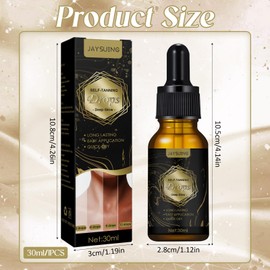 30ml Bräunungstropfen,Selbstbräuner Gesicht & Körper, Sunless Tanning Drops, Natural Emollient Treatment Serum Tanning Aid Skin Healthy Complexion-Tanning Drops für Sanfte Bräune