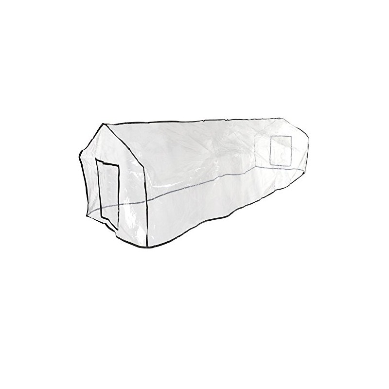 Hangerworld 6ft Clear Garment Rail Cover, Clothes Dust Protector Storage