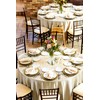 REWOMC 12 Pack Champagne Round Tablecloth, 108 Inch Silky Satin