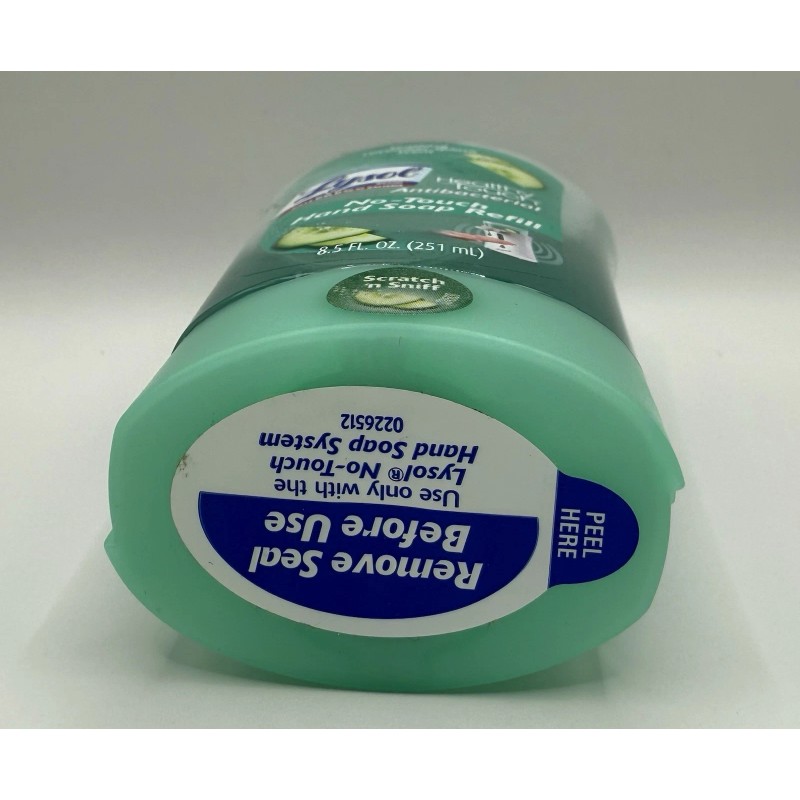 Lysol Healthy No Touch Hand Soap Dispenser Refill Cucumber Splash