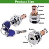 ZHMEINA Toolbox Locks with Keys, Toolbox Lock and Key Set,