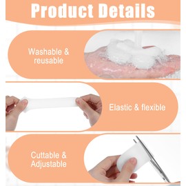 Toe Sleeves Toe Protectors, 10 Pack Gel Toenail Covers for Women, Men, Missing or Ingrown Toenails, Corns, Blisters, Hammer Toes (White, Elastic)