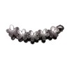 No Slip Banana Clip Flower Matte Black (Smoky Beige)