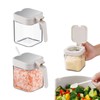 Doyeemei Seasoning Containers with Spoons Set of 2 Seasoning Pot
