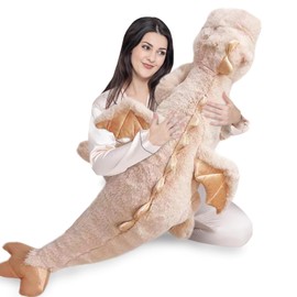 Pterosaur Stuffed Animal with Wings - Cute Soft Dinosaurs Plush Toys Little Flying Dragon Plushies Pillow Doll Christmas Birthday Gifts for Kids Boys Girls (Pink,59.05inch/150cm)