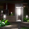 NEWMESSI 8 Pack Bright Solar Pathway Lights, IP65 Waterproof Outdoor